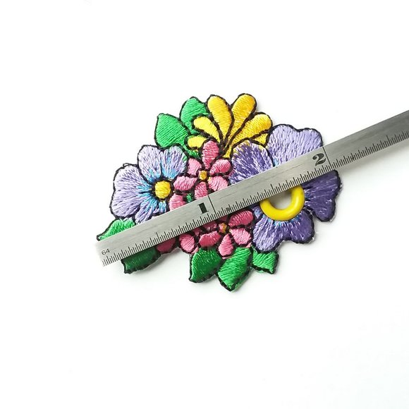 4/$20  Tropical floral shoe charm Roller Skate shoelace accessory charm patch - Picture 2 of 5
